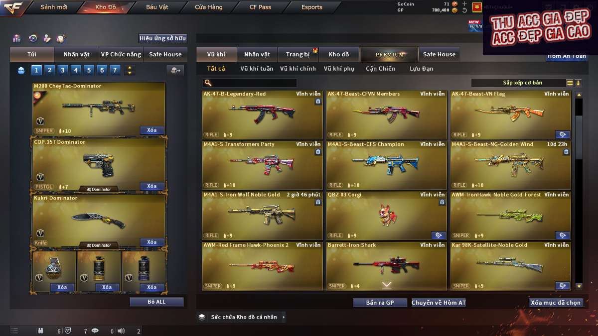 shop acc cf uy tin gia re